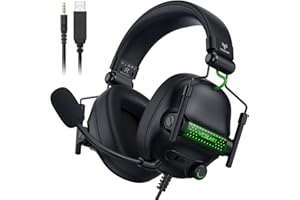 WESEARY Gaming Headset, PS5 Headset Rauschunterdrückendes, Stereo Gaming Headphones mit Mikrofon