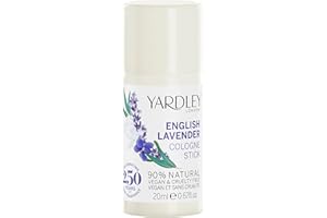 Yardley London English Lavender Cologne Stick, Solid Perfume Stick for Women with Notes of Bergamot and Sage, Soothing Womens Perfume 20ml