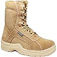 Krieger Hi-Ankle Leather Boot, Anti-Skid Sole, M4 Tech in-Socks, Trekking, Biker & Army Boot (Beige, Numeric_7)