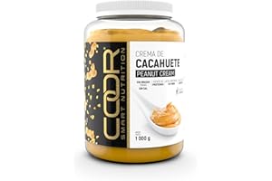 COOR SMART NUTRITION - Crema de Cacahuete 100% - 1 kg - Fuente de Proteínas y Grasas Saludables - Aporte de Vitaminas y Minerales - Snack Saludable con Propiedades Antioxidantes