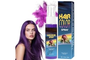 SINGHAO Temporary Hair Colour Spray,Temporary Coloured Hairspray,Washable Hair Spray Colour,Instant Hair Dye,Washable One Time Hair Dye Spr/ay for Adult,for Christmas,Halloween,Party,Cosplay(Purple,30ml)