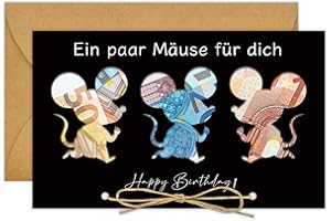 BOYATONG Lustige Geburtstagskarte Geldgeschenk Verpackung, Geldgeschenke Geburtstag mit Umschlägen, Originelle Geldkarte Geburtstag