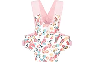 GAGAKU Nosidełko dla lalek dla lalek akcesoria dla lalek nosidełko dla dzieci paski na ramiona z przodu i z tyłu, 100% bawełna, różowa, śliwkowa