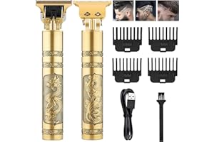 CIBITA Tagliacapelli Uomo Professionale, Rasoio Elettrico per Capelli, 0mm Trimmer Barba e Capelli, T-Blade Tagliacapelli Uomo Kit, Macchinetta per Capelli Ricaricabile, Barba Trimmer Senza Fili