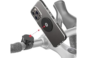 Shapeheart - Der einzige magnetische Handyhalterung Fahrrad mit extradünner, selbstklebender Metallplatte - Handyhalter Fahrrad - Handyhalterung Kompatibel mit allen Fahrradlenkern