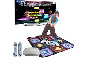 Damcoola Alfombra de Baile para Adultos y niños: Juego electrónico Plug and Play TV, Alfombra de Baile inalámbrica, Divertidos Juegos de Baile y Fitness para niños,