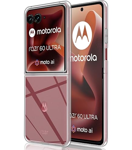 Cresee Transparente Handyhülle Für Motorola Razr 50 Ultra (2024) - Stoßfest, Dünn, Mit TPU Bumper