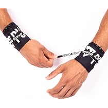 CAMBIVO Polsini Palestra 2Pezzi, Polsiere Fasce Polsi 30/45/60cm, Polsiera con Anello per il Pollice, Wrist Wraps Fascette per Fitness, Gym, Sport, Bodybuilding, Allenamento, Stacchi, Uomo e Donna