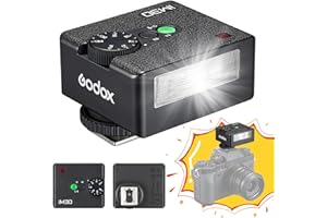 Godox IM30 Kamerablitz Manual Speedlite, S1/S2 Optische Steuerung 6500K±200K, 7 Leistungsstufe (1/64~1/1), IM 30 Godox Mini Blitz für Sony Canon Nikon Fuji Pentax Olympus