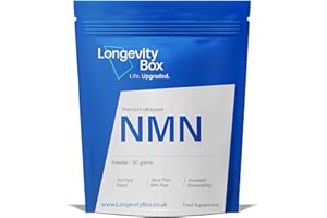 Longevity Box Pure NMN Supplement Powder - 60 Days Supply, 500mg per Serving | 30 Grams