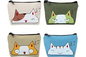 JEESBLSY Coin Porte-Monnaie Enfant, Mignon Petit Pochette Portefeuille avec Fermeture Eclair pour Femmes et Filles, Sac Rangement pour Rouge à Lèvres, Pièces, Carte de Crédit et Clés (4 Pièces)