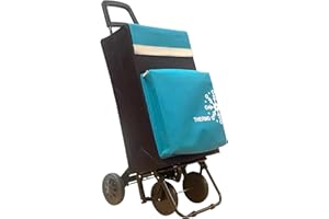 VACAVACA Carro de la Compra Thermo, 50L, con Compartimento Refrigerante y 4 Ruedas (Verdes)