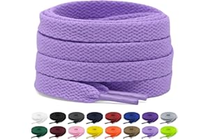 Shecret 2 Pares de Cordones, Cordones Planos de 8mm, Cordones Zapatillas Deporte Para Zapatillas Deportivas, Correr, Adultos, Niños, Poliéster