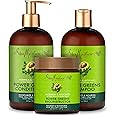 SheaMoisture Power Greens Curly Hair Moringa And Avocado Shampoo, Conditioner And Reconstructor Dry Hair Moringa Avocado to moisturize