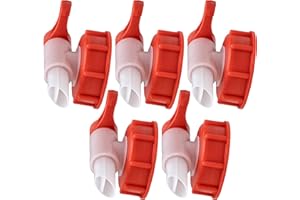 ISOLATECH SABEU Fluxx 5pcs AH 23/51 HF Robinet de soutirage pour bidons 5L et 10L avec DIN 51 filetage extérieur 54,8mm alimentaire Robinet verseur Bec verseur 23mm pour Doser sans glouglouter