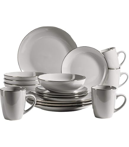 Lite-Body Serviesset - grijs spikkel - 6 personen - 24 delig