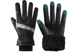 ‎SEENLAST Winterhandschuhe Herren Damen, Skihandschuhe mit Fleecefutter, Wasserdicht Winddicht Touchscreen Warme Handschuhe, Fahrradhandschuhe für Laufen Skifahren Wandern Radfahren