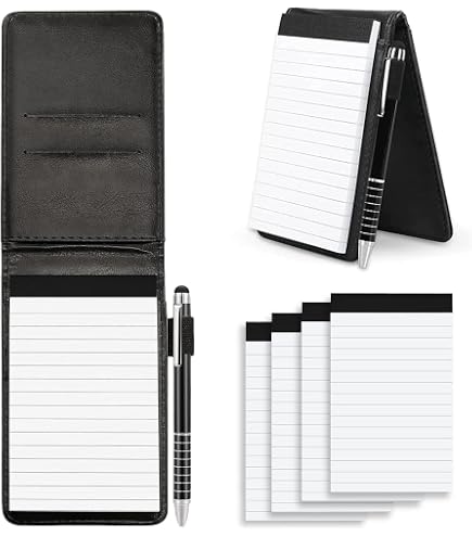 Mini Bloc-notes A7 Ligné – Lot De 6 Avec 30 Feuilles – Idéal Pour Travail, Études, Bureau & Ménage