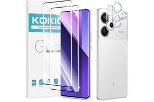 Kokio Szkło pancerne do Xiaomi Redmi Note 13 Pro + / Pro Plus 5G, 2 sztuki szkła ochronnego z 2 sztukami ochrony aparatu, folia ochronna na wyświetlacz o twardości 9H, przezroczysta HD 0,33 mm