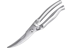 bremermann Tijeras para aves de acero inoxidable, aprox. 25 cm de longitud, cierre de seguridad, aptas para lavavajillas.