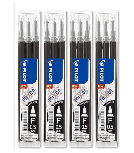 Pilot FriXion Clicker Erasable Gel Pens, Fine Point, Asst Ink, 5 Pk, 323981061 e