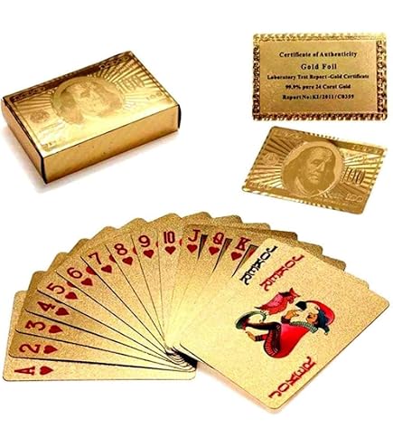 Emperor's Opel Gold 100% Pure Plastic Playing Cards Game | Card