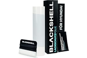 ‎BLACKSHELL Blackshell® Ladekantenschutz Folie passend für Hyundai Santa Fe | Typ TM | Bj. 2018-2023 (auch Facelift) Transparent - passgenauer Stoßstangenschutz inkl. Set für Folierung