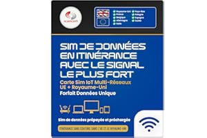 SCANCOM UK and EU Multi-Network Roaming Data Sim - Automatically Connects to the strongest Signal to provide the Best Connection at the Location - (One-off Data Bucket for 12 months from order) (5GB)