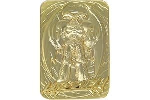 YU-GI-OH! Fanattik Ygo31G Yu-Gi-Oh Metal Gold Card Collectible Replica Summoned Skull, Oro, Colore Black, 198049