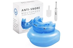 OHEDMEH Anti Snoring Devices,Adjustable Sleep Apnea Devices,Effective Snoring Aids for Men,Snor ing Aids for Women,Anti Snore Mouth Guard Snor ing Mouthpiece Snore Stopper,Improve Your Sleep Quality