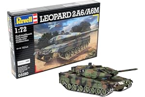 Revell Modellbausatz Panzer 1:72 - Leopard 2 A6/A6M im Maßstab 1:72, Level 4, originalgetreue Nachbildung mit vielen Details, 03180