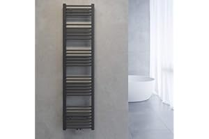 SONNI Handtuchtrockner Heizkörper Bad Mittelanschluss Handtuchwärmer Badheizkörper Anthrazit Gerade 40 * 160cm