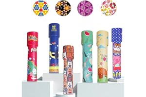 SKJAXF 6 Pcs Kaleidoscope, Halloween Classic Pass the Parcel Gifts, Medium Kaleidoscope Toys for Kids' Birthday, New Year Christmas Stuffers, Classroom Prizes