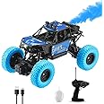 Gooyo GY-45 Rechargeable RC 4x4 Off-Road Rock Crawler with Spray Feature Toy | Best Gift for Kids | Smooth & Safe |Blue| Power Source: Lithium Battery in Car (Included) | High Speed Monster RC Car