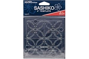 Sew Easy Sashiko Patron de broderie Motif Shippou Sept trésors 10,2 x 10,2 cm