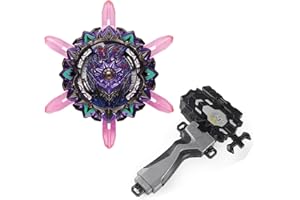 mlywd Spinning Tops Set With Launcher, 4D Metal Fusion Gyros Set, Spinning Top Toy Gift for Children, Teenagers and Adults, B-169