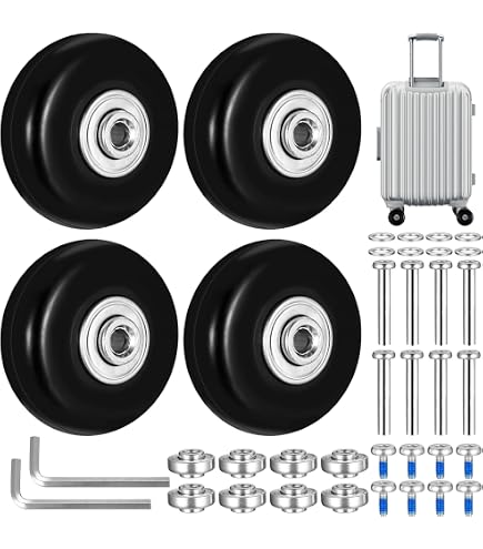 mengger 4-teiliges Ersatzrollen-Set für Gepäck, Koffer, 50 mm mengger 4-teiliges Ersatzrollen-Set für Gepäck, Koffer, 50 mm