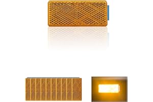 MGMSINYO Reflector 70X30mm Self Adhesive rectangle Safety Waterproof Stick on for driveway mailbox trailer