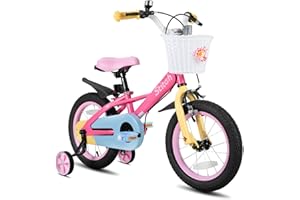 STITCH MACARONS 12/14/16/18 inch kids bike for 2-8 girls, girls bike with stablisers and basket,pink/blue