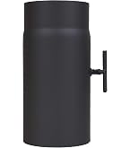Ofenrohr Mit Drosselklappe – Rostfreier Stahl, 135 Mm Durchmesser – Für Kamin, Holzofen, Schornstein – Rauchrohr Mit Regulierklappe