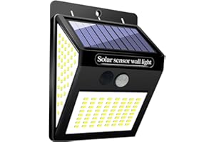 Gute Upgraded Solar Lights Outdoor,144 LED Solar Wall Lights Outdoor,IP65 Waterproof Solar Motion Sensor Security Lights With120°Wide Solar Powered Wireless Wall Lights for Garden Patio Yard(1Pack)
