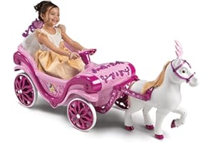 Huffy Dziewczyny Disney księżniczka Królewski Koń i Przewóz Elektryczna przejażdżka, Różowy, Wiek 3+