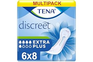 48 x Tena Lady Discreet Extra Plus Incontinence Pads for Women