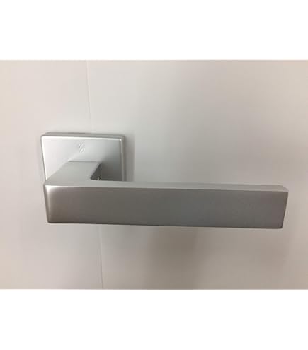 Bocchetta Rosetta Quadra Per Porta Blindata - Piastrina Chiave Doppia Mappa Argento