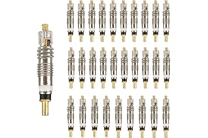 ASYKNM 30 Pièces Valve De Noyau Vannes Presta Universel De Noyau Valve Pneumatique pour Tubeless Route Bike, Valve de Vélo, Noyau Valve De Pneu Valve Tubeless Vtt