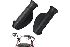 SPETNGSAKE 2 Stück Rollatoren Handgriffe,Ergonomisch Handgriff Rollator Ersatzteile für Rollatoren und Rollstühle,Universal 2,2 cm Rollator Griffe,für ältere und behinderte Patienten（12CM,Rechts Links）