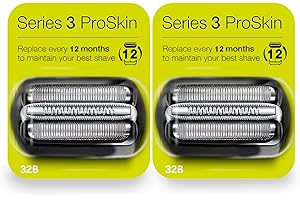 CUTECOOL 2 testine da barba compatibili con Braun Series 3 in due confezioni, 3070cc, 3050cc, 350, 350cc, 350cc, rasoio elettrico per