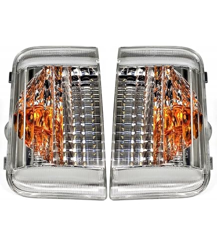 Clignotants De Rétroviseur Pour Fiat Ducato/Peugeot Boxer/Citroën Jumper (2006+) - Lentille Claire, Réflecteur Jaune, Jeu De 2 - 8