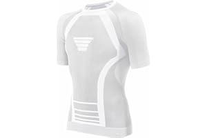 Risalti Maglia Termica Uomo e Donna Extreme Unisex - Intimo Termico Manica Corta Traspirante, Abbigliamento Termico Tecnico Invernale Senza Cuciture - Made in Italy