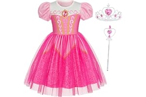 Berich Princess Dress up for Girls Fancy Dress Princess Costume Halloween Christmas Gifts Kids Birthday Party Dressing up